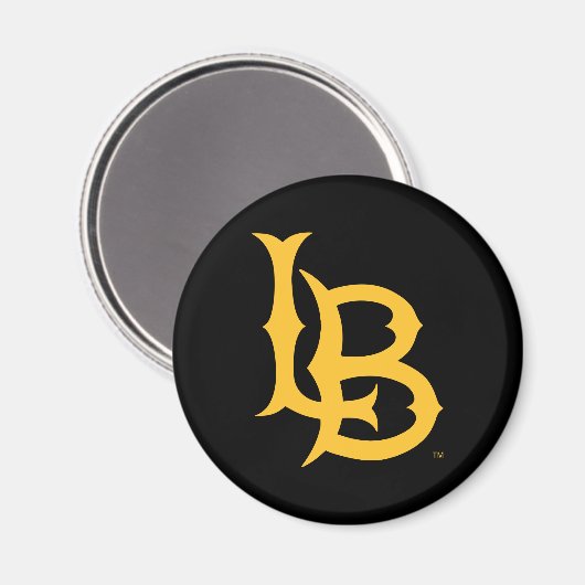 Long Beach State Logo Magneet (Voorkant / Achterkant)