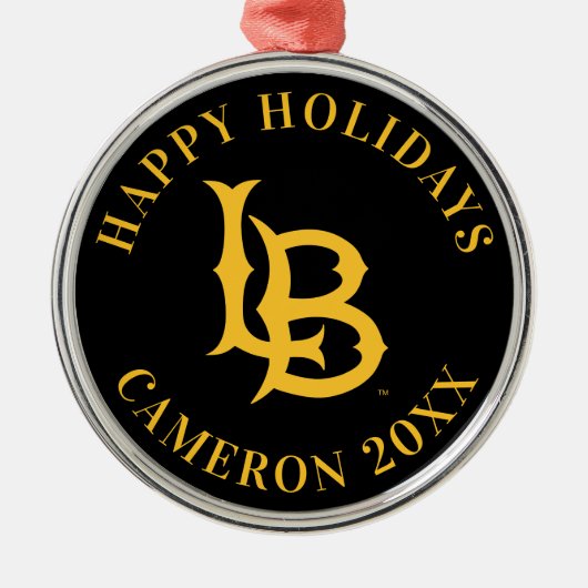 Long Beach State Logo Metalen Ornament (Voorkant)