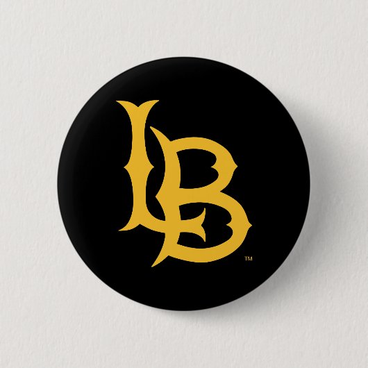 Long Beach State Logo Ronde Button 5,7 Cm (Voorkant)