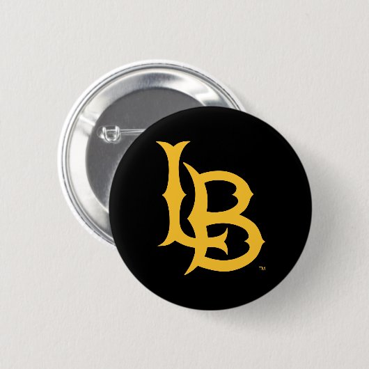 Long Beach State Logo Ronde Button 5,7 Cm (Voorkant /achterkant)