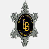 Long Beach State Logo Tin Sneeuwvlok Ornament (Links)
