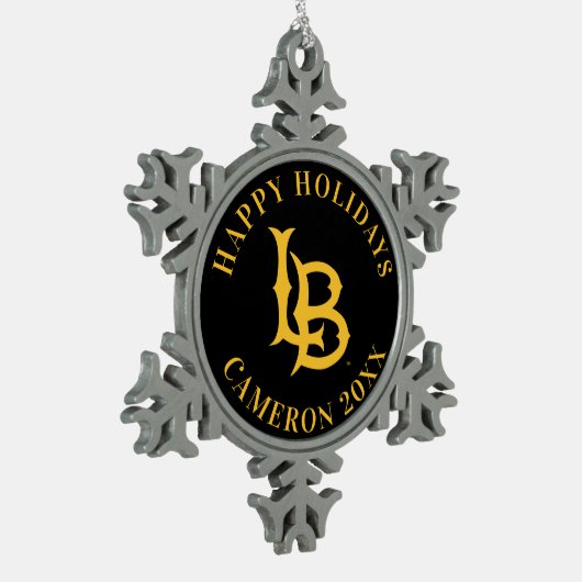 Long Beach State Logo Tin Sneeuwvlok Ornament (Links)