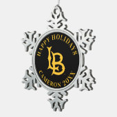 Long Beach State Logo Tin Sneeuwvlok Ornament (Rechts)