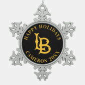 Long Beach State Logo Tin Sneeuwvlok Ornament (Voorkant)