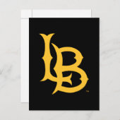 Long Beach State Logo Uitnodiging Briefkaart (Voorkant / Achterkant)