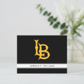 Long Beach State Logo Uitnodiging Briefkaart (Staand voorkant)