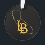 Long Beach State Love Ornament<br><div class="desc">Bekijk deze Californische State University Long Beach design! Show van je Californische State Pride met deze nieuwe universitaire producten. Dit zijn de perfecte cadeaus voor de Long Beach student, alumni, familie, vriend of fan in je leven. Al deze Zazzle producten zijn aanpasbaar met jouw naam, klassenjaar of club. Lange strand!...</div>