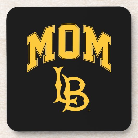 Long Beach State mama Bier Onderzetter (Voorkant)
