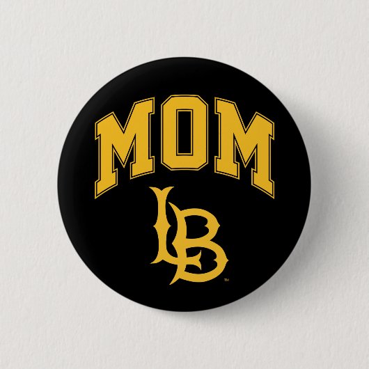 Long Beach State mama Ronde Button 5,7 Cm (Voorkant)