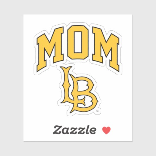 Long Beach State mama Sticker (Vel)