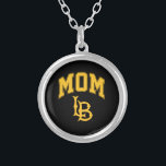 Long Beach State mama Zilver Vergulden Ketting<br><div class="desc">Bekijk deze Californische State University Long Beach design! Show van je Californische State Pride met deze nieuwe universitaire producten. Dit zijn de perfecte cadeaus voor de Long Beach student, alumni, familie, vriend of fan in je leven. Al deze Zazzle producten zijn aanpasbaar met jouw naam, klassenjaar of club. Lange strand!...</div>