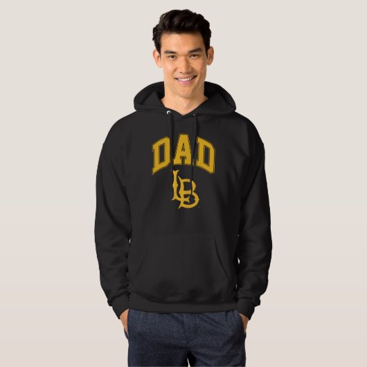 Long Beach State papa Hoodie (Voorkant volledig)