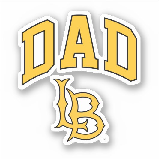 Long Beach State papa Sticker (Voorkant)