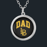 Long Beach State papa Zilver Vergulden Ketting<br><div class="desc">Bekijk deze Californische State University Long Beach design! Show van je Californische State Pride met deze nieuwe universitaire producten. Dit zijn de perfecte cadeaus voor de Long Beach student, alumni, familie, vriend of fan in je leven. Al deze Zazzle producten zijn aanpasbaar met jouw naam, klassenjaar of club. Lange strand!...</div>