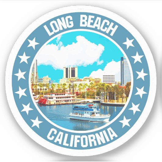 Long Beach Sticker (Voorkant)