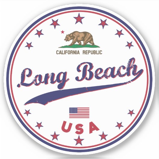 Long Beach Sticker (Voorkant)