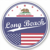 Long Beach Sticker (Voorkant)