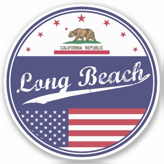 Long Beach Sticker (Voorkant)