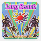 Long Beach Summer Love Sticker (Voorkant)