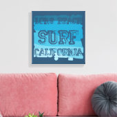 Long Beach Surf California Canvas Afdruk (Insitu (Woonkamer))