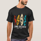  Long Beach Surfen op New York Beach T-shirt (Voorkant)