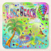 Long Beach Timeless Melody Onderzetter (Voorkant)