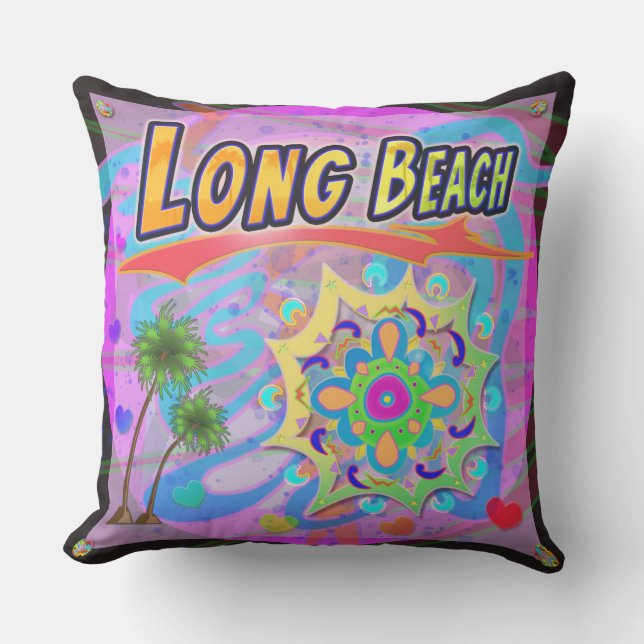 Long Beach True Progress Pillow Buitenkussen (Voorkant)