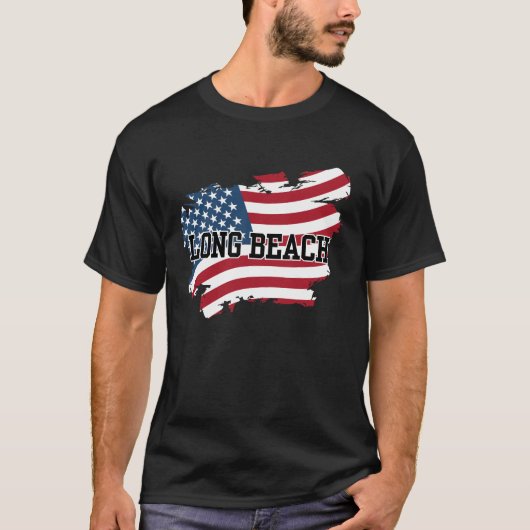 Long Beach USA T-shirt (Voorkant)