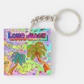 Long Beach Vacation Target Keychain (Achterkant)