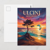 Long Beach (Velika Plaža) Montenegro Briefkaart (Voorkant / Achterkant)