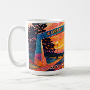 Long Beach Washington Zonsondergang Arch Scenic Koffiemok