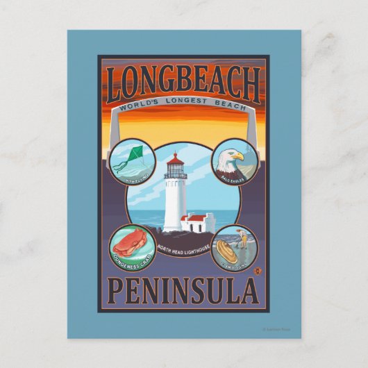 Long Beach, WashingtonTravel Briefkaart (Voorkant)