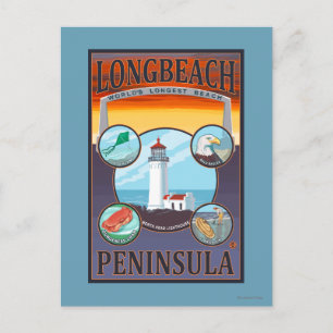Long Beach, WashingtonTravel Briefkaart