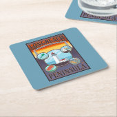 Long Beach, WashingtonTravel Kartonnen Onderzetters (Schuin)