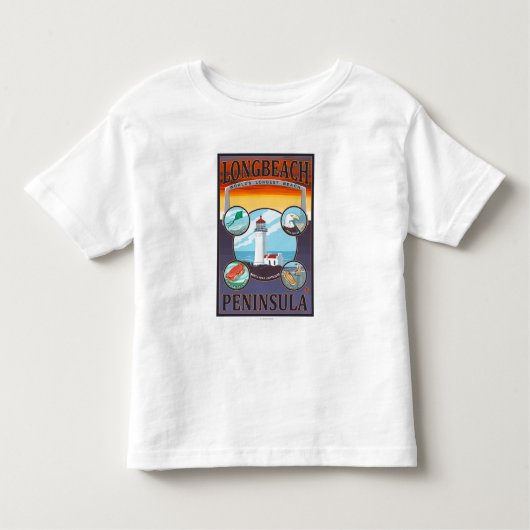 Long Beach, WashingtonTravel Kinder Shirts (Voorkant)