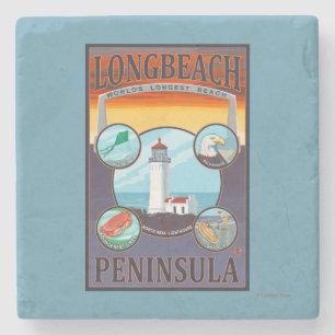 Long Beach, WashingtonTravel Stenen Onderzetter
