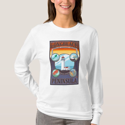 Long Beach, WashingtonTravel T-shirt (Voorkant)