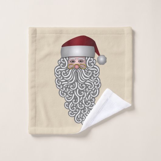 Long Beard Santa Bad Handdoek (Wasdoekje)