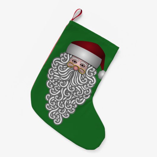 Long Beard Santa Kleine Kerstsok (Voorkant (Hangend))