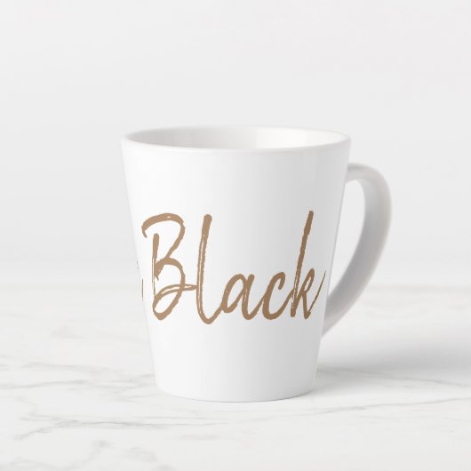 Long Black koffieliefhebbers espresso Latte Mok (Rechterhoek)