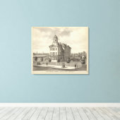 Long Branch Graded School, Long Branch, NJ Canvas Afdruk (Insitu (Houten vloer))