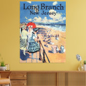 Long Branch, New Jersey 1917 Canvas Print  (Insitu (Woonkamer))