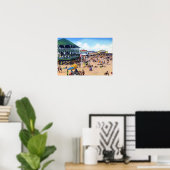 Long Branch New Jersey Bathing Beach Poster (Thuiskantoor)