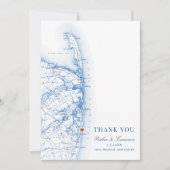 Long Branch New Jersey Kaart Huwelijksfoto Flat (Voorkant)