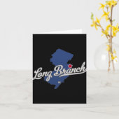 Long Branch New Jersey Nj Map  Kaart (Gele Bloem)