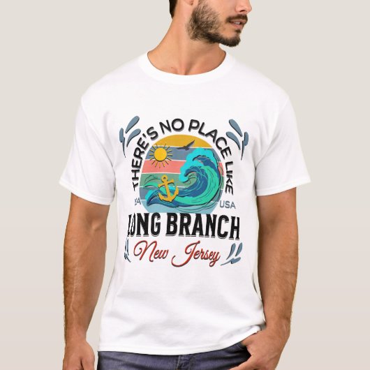 Long Branch, New Jersey T-shirt (Voorkant)