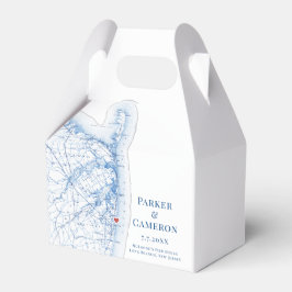 Long Branch New Jersey trouwkaart Elegant Bedankdoosjes