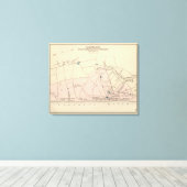 Long Branch, NJ Canvas Afdruk (Insitu (Houten vloer))