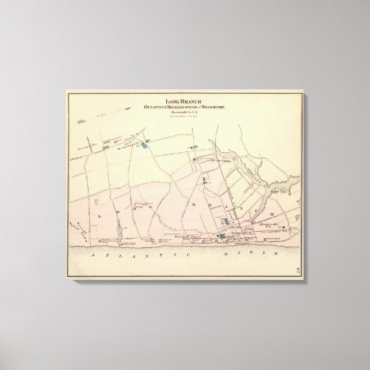 Long Branch, NJ Canvas Afdruk (Voorkant)