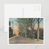 Long Branch NJ Cedar Ave 1911  stijl Briefkaart (Voorkant / Achterkant)